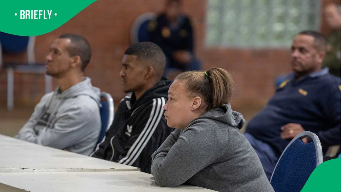 Kelly Smith, Steveno Van Rhyn, and Jacquin Appollis appearing in court Kelly Smith, Steveno Van Rhyn, and Jacquin Appollis appearing in court