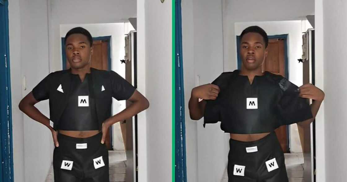 TikTok video shows Woolworths DIY suit TikTok video shows Woolworths DIY suit