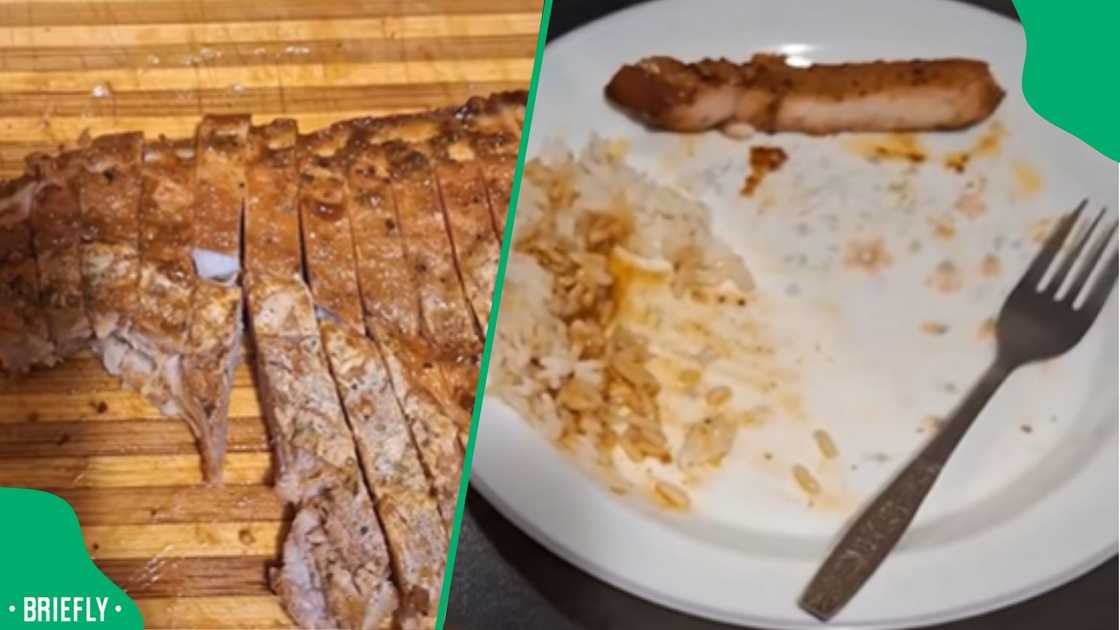 On TikTok, a home cook showed how they created a full dinner for four while spending very little