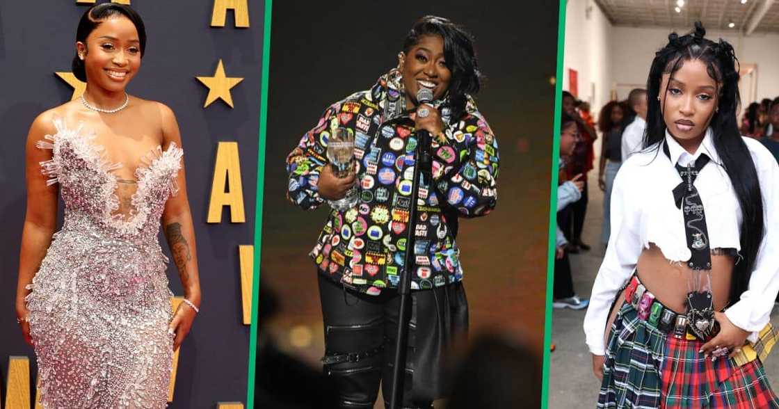 Uncle Waffles attending 2023 BET Awards at Microsoft Theater in California and at Head of State Presentation during New York Fashion Week, and Missy Elliott was speaking onstage during 2019 Urban One Honors at MGM National Harbor in Maryland. Uncle Waffles attending 2023 BET Awards at Microsoft Theater in California and at Head of State Presentation during New York Fashion Week, and Missy Elliott was speaking onstage during 2019 Urban One Honors at MGM National Harbor in Maryland.