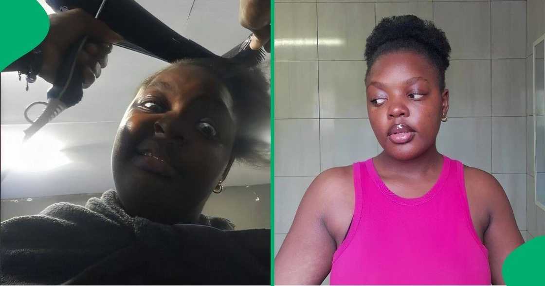 A woman went through torture at a hair salon. A woman went through torture at a hair salon.