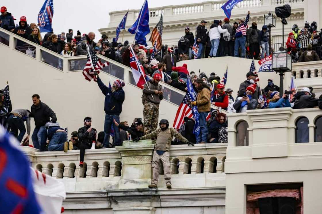 Pro-Trump supporters storm the U.S. Capitol on January 6, 2021