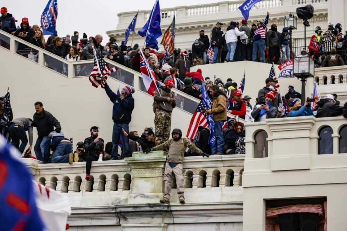 Pro-Trump supporters storm the U.S. Capitol on January 6, 2021 Pro-Trump supporters storm the U.S. Capitol on January 6, 2021