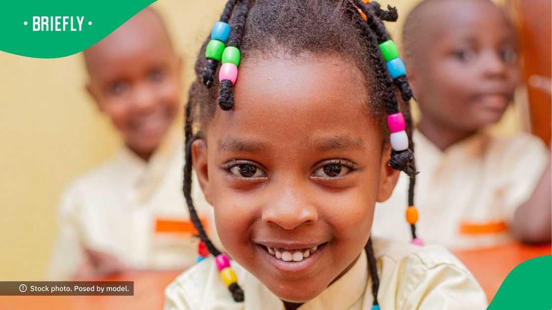 Kid comforts others on first day of school