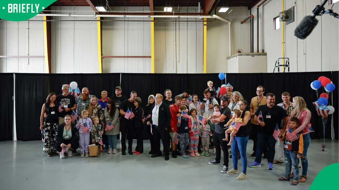 An Afrikaner refugee family were refused re-entry into the US after returning to South Africa An Afrikaner refugee family were refused re-entry into the US after returning to South Africa