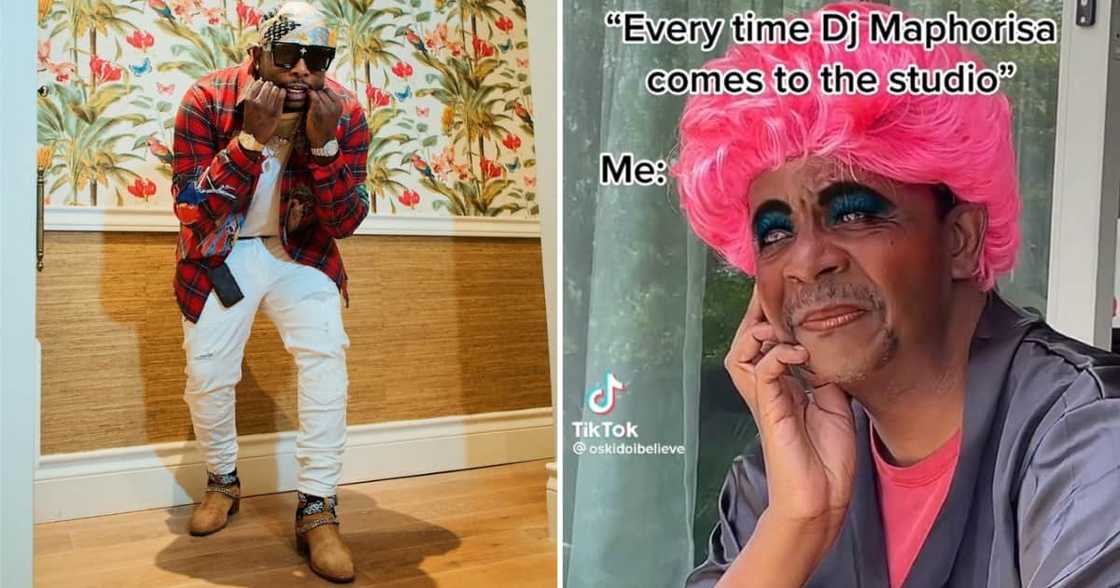 Oskido makes fun of DJ Maphorisa Oskido makes fun of DJ Maphorisa