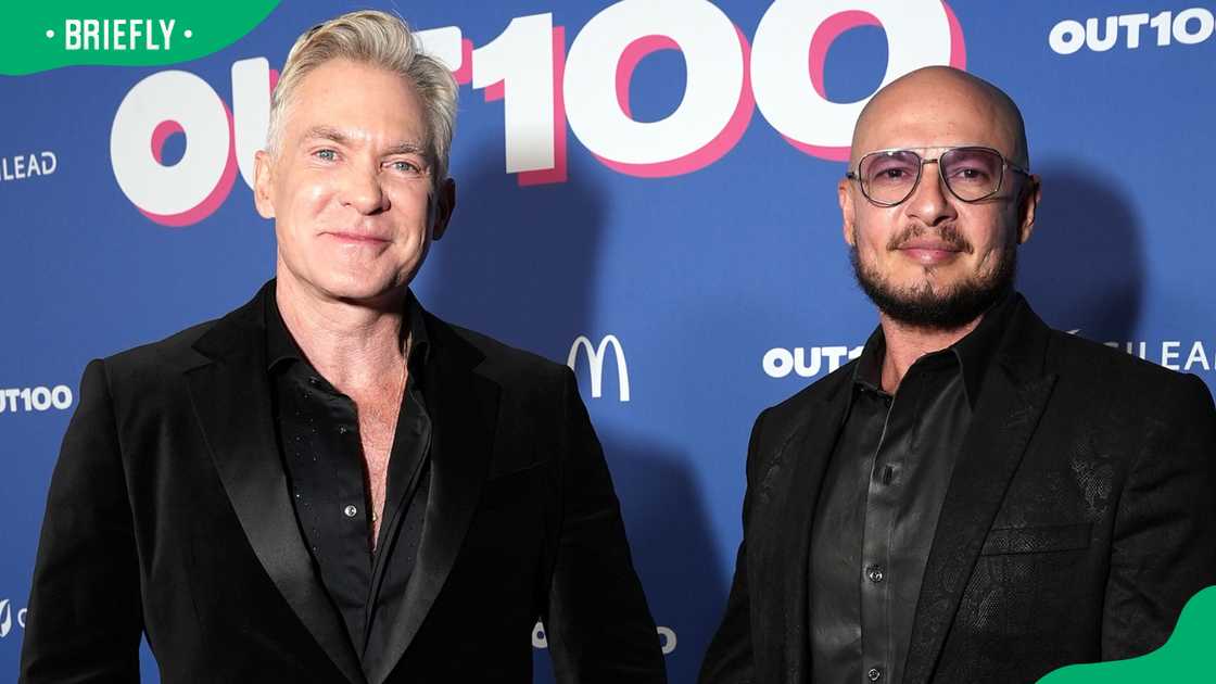 Sam Champion and Rubem Robierb in Hollywood