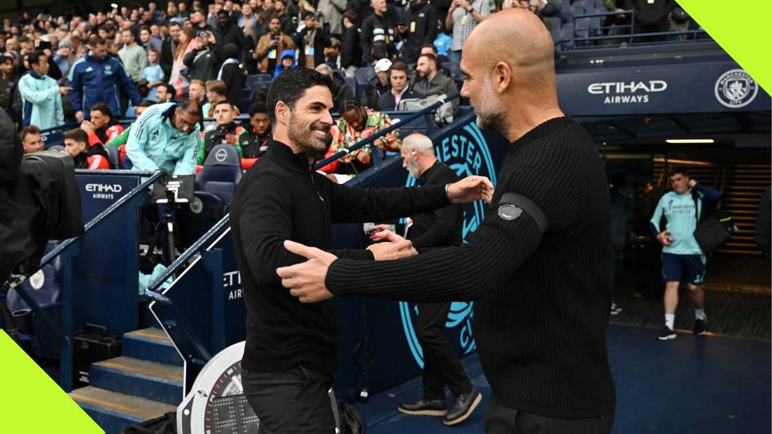 Pep Guardiola and Mikel Arteta won the Premier League together at Manchester City