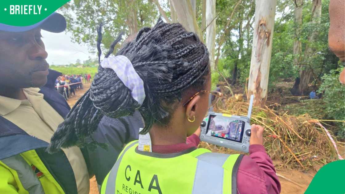 Drone technology was used to locate the body of the missing woman