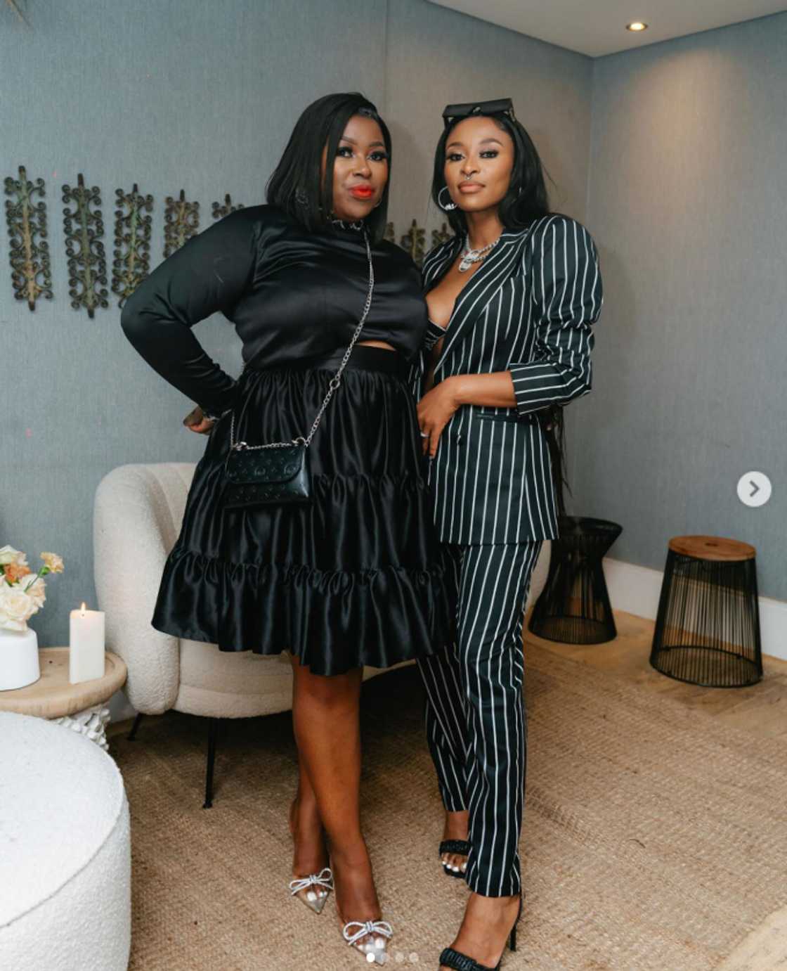 DJ Zinhle gushed over her sister. DJ Zinhle gushed over her sister.