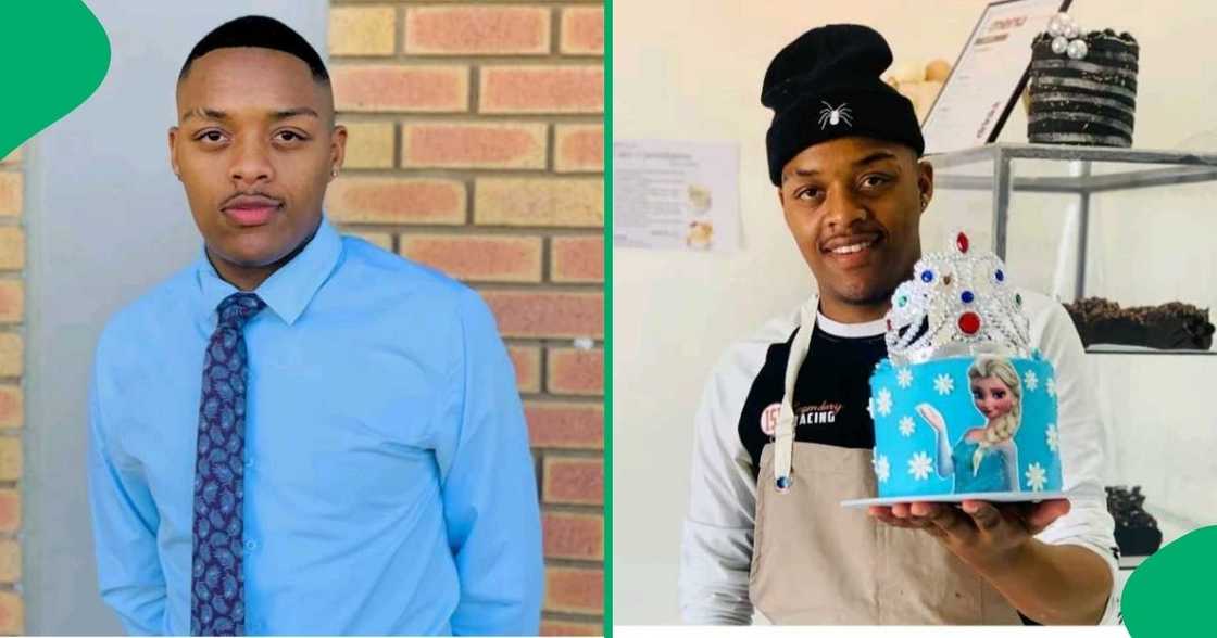 A TikTok video shows a young man unveiling his business journey. A TikTok video shows a young man unveiling his business journey.