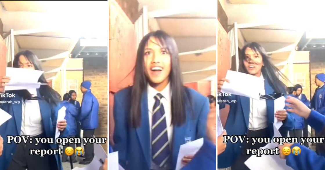 School report, shocked, TikTok video School report, shocked, TikTok video