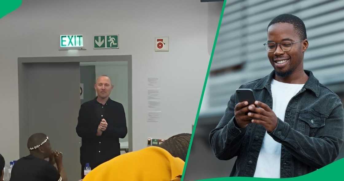 A white man impressed CPUT students with his fluent Xhosa. A white man impressed CPUT students with his fluent Xhosa.