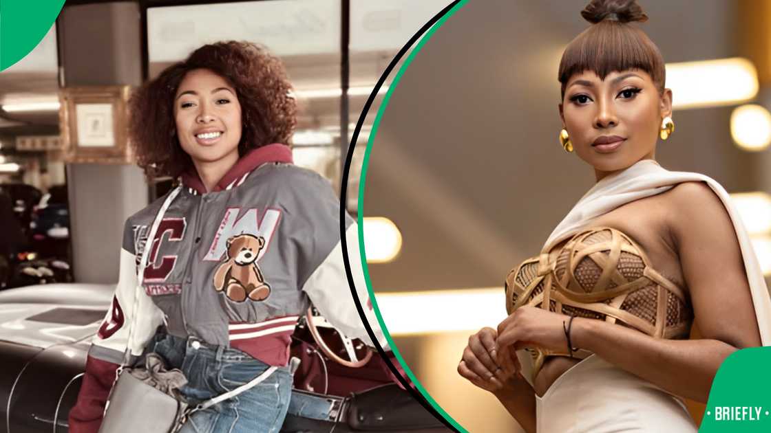 Netizens reacted to Mbali wearing matching outfits with he sons Netizens reacted to Mbali wearing matching outfits with he sons