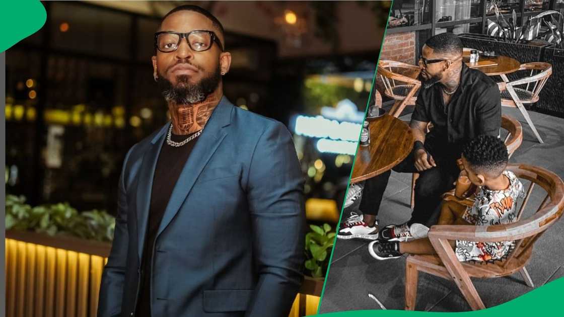 Prince Kaybee poses with daughter in new pic