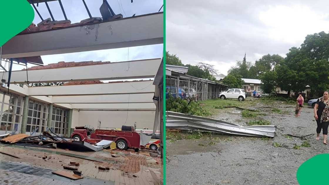 A tornado ripped through parts of Welkom in the Free State as SAWS issued a Level 5 Warning for the rest of the week A tornado ripped through parts of Welkom in the Free State as SAWS issued a Level 5 Warning for the rest of the week