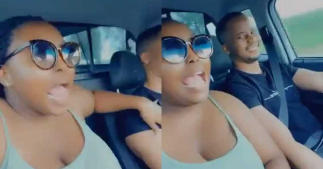 The couple serves goals in the video clip The couple serves goals in the video clip