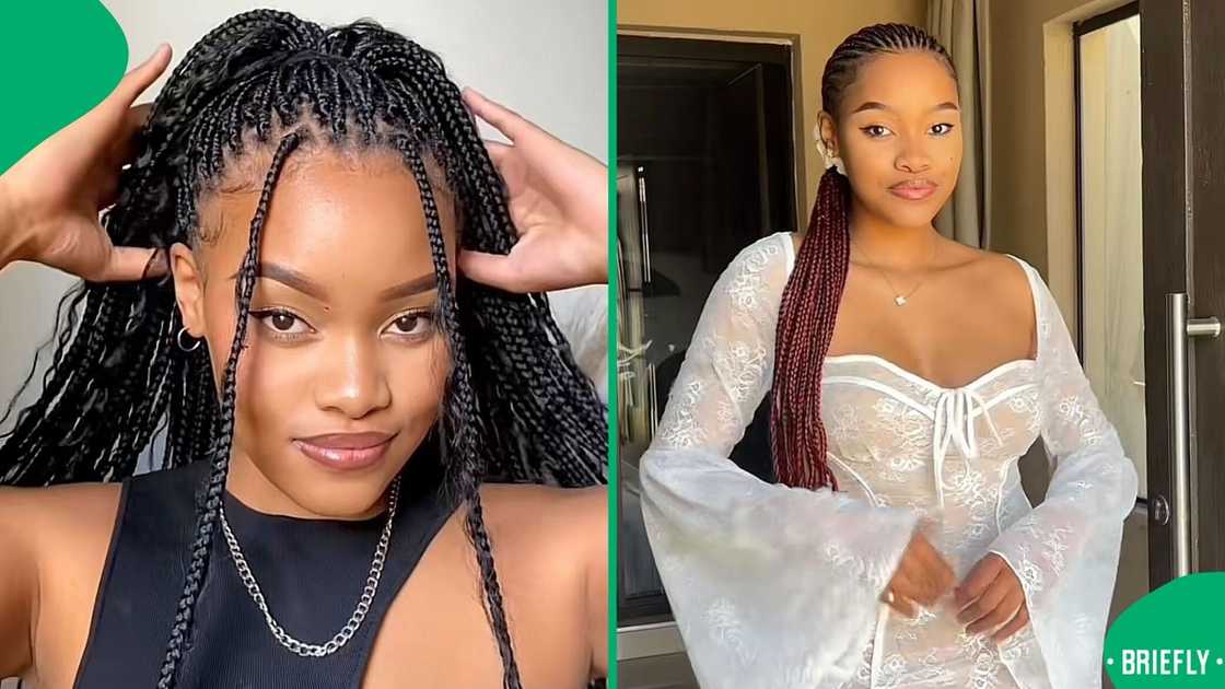 A woman impressed South Africa with Shein hair extensions.