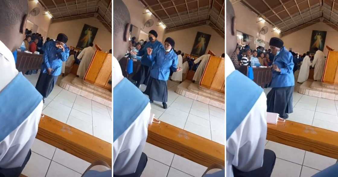 A gogo impressed many Mzansi peeps with her dance moves A gogo impressed many Mzansi peeps with her dance moves