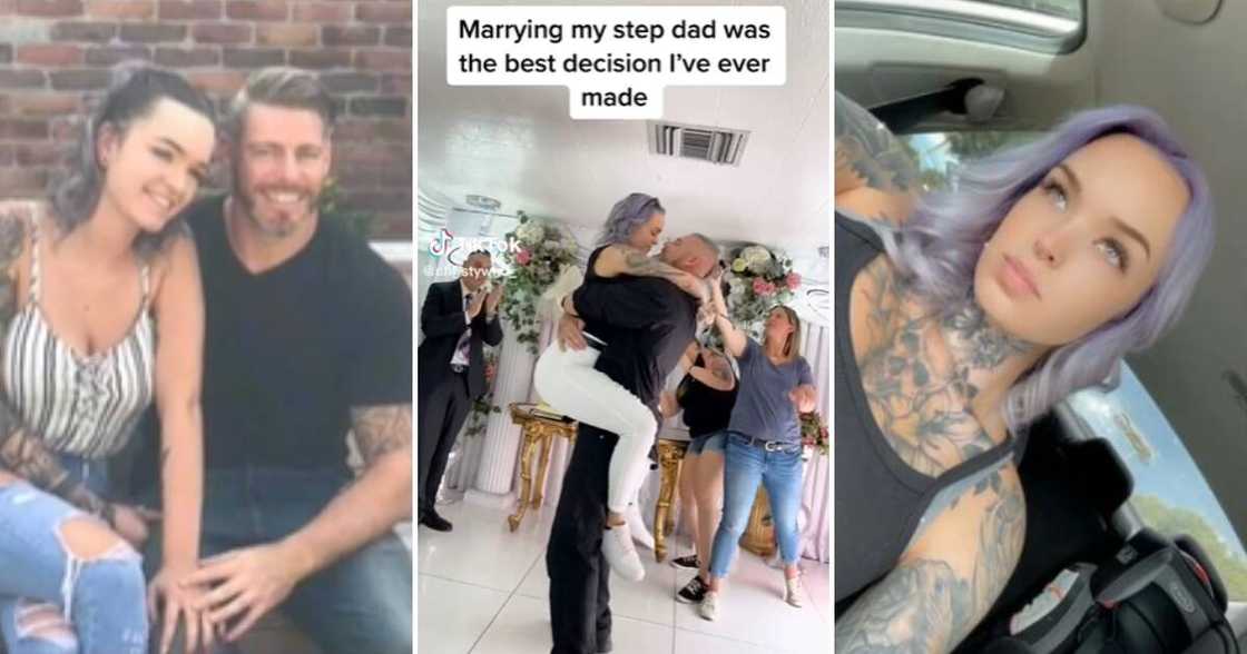 TikTok user @christywho_ and her step father who is now her husband and baby daddy TikTok user @christywho_ and her step father who is now her husband and baby daddy