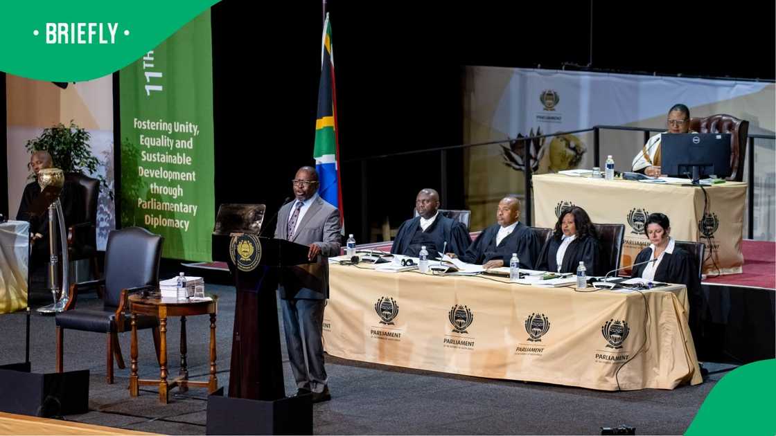 Enoch Godongwana set aside R1 trillion for infrastructure development. Enoch Godongwana set aside R1 trillion for infrastructure development.