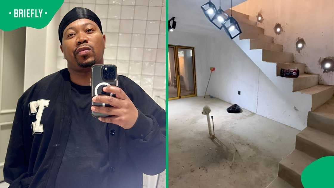 A man showcased the process of building his loft. A man showcased the process of building his loft.