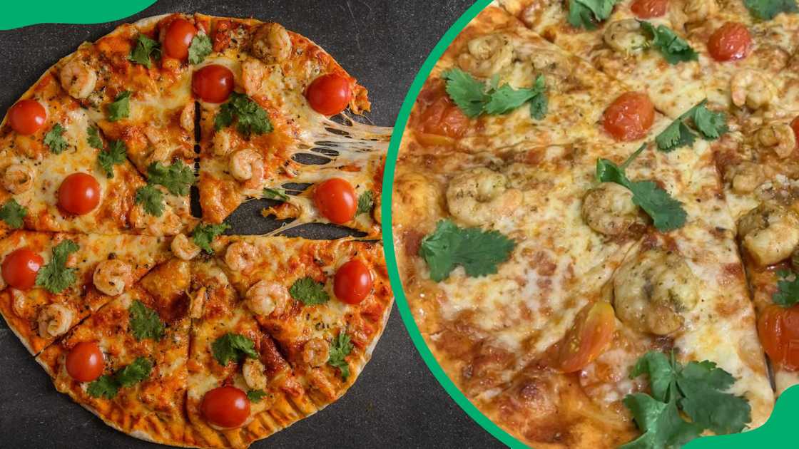 Next Chapter Restaurant's pizza menu options.