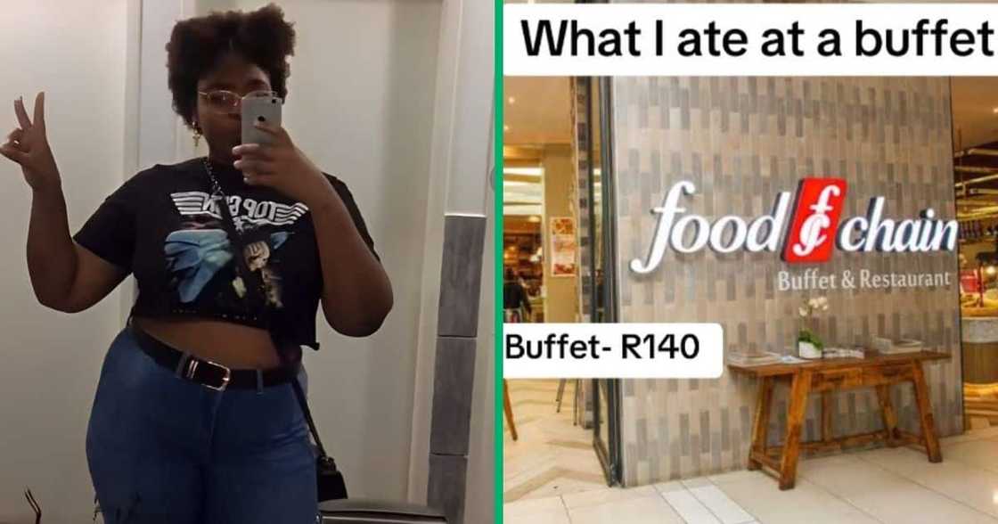 Woman in TikTok video eats buffet in Pretoria Woman in TikTok video eats buffet in Pretoria