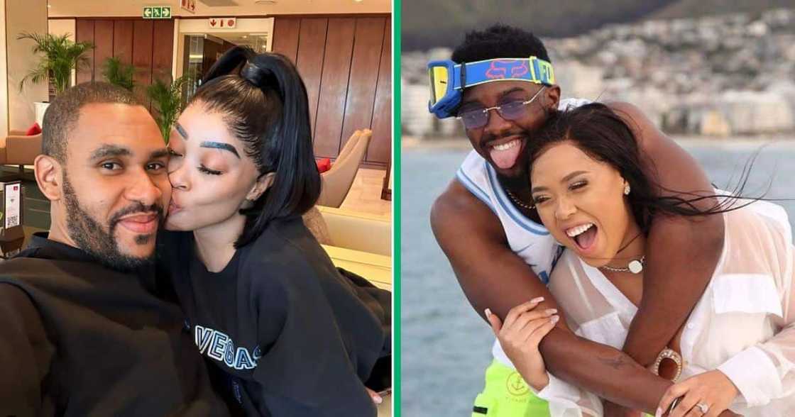 Khanyi Mbau and Simz Ngema are in love. Khanyi Mbau and Simz Ngema are in love.