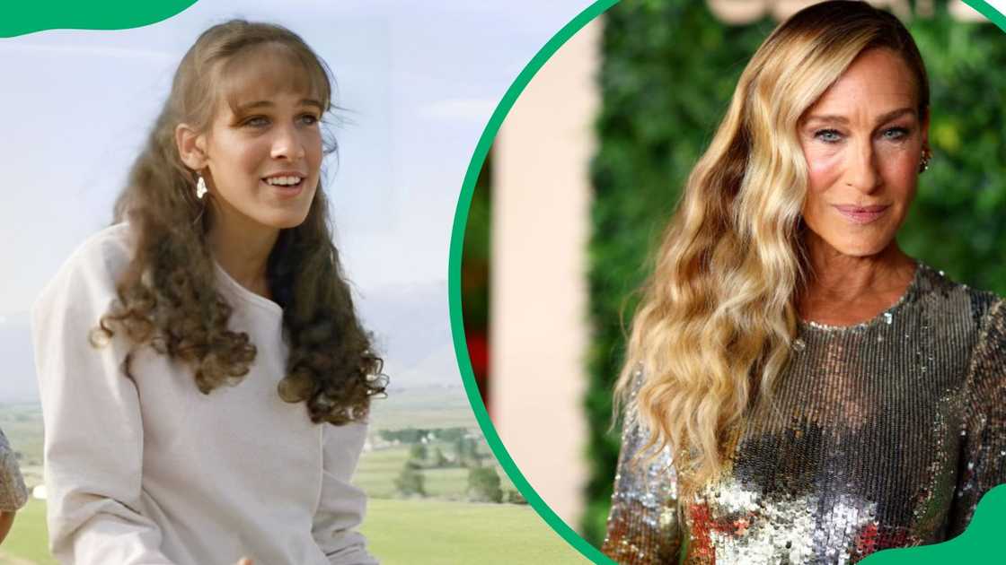 Sarah Jessica Parker as Rusty (L). Sarah Jessica Parker at the 2024 Red Sea International Film Festival (R) Sarah Jessica Parker as Rusty (L). Sarah Jessica Parker at the 2024 Red Sea International Film Festival (R)