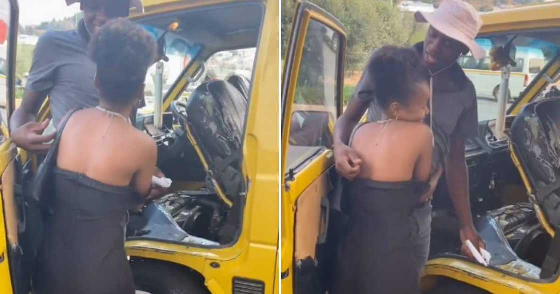 Wendy Christina hug a taxi driver Wendy Christina hug a taxi driver