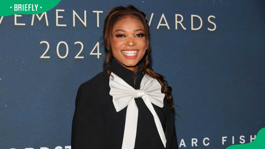 Gabby Thomas at the 38th Annual Footwear News Achievement Awards in 2024