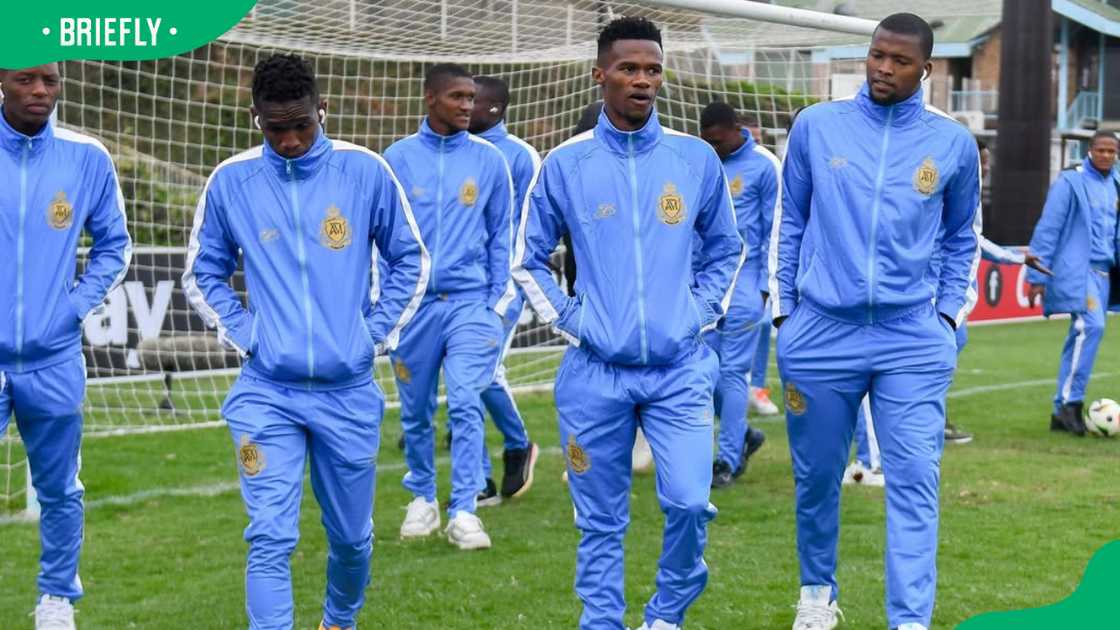 Royal AM FC players during a training session