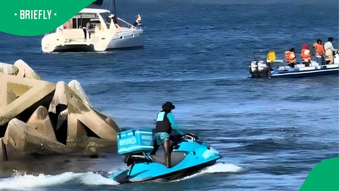 People saw a Checkers Sixty60 jet ski in Cape Town.