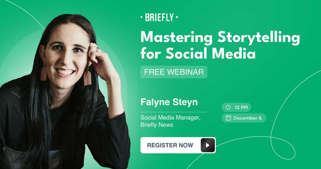 Falyne Steyn to host webinar on Mastering Storytelling for Social Media.