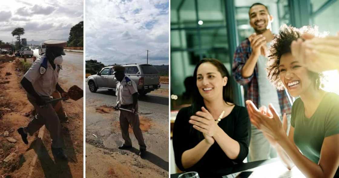 Mzansi Traffic Cop, pothole, social media Mzansi Traffic Cop, pothole, social media