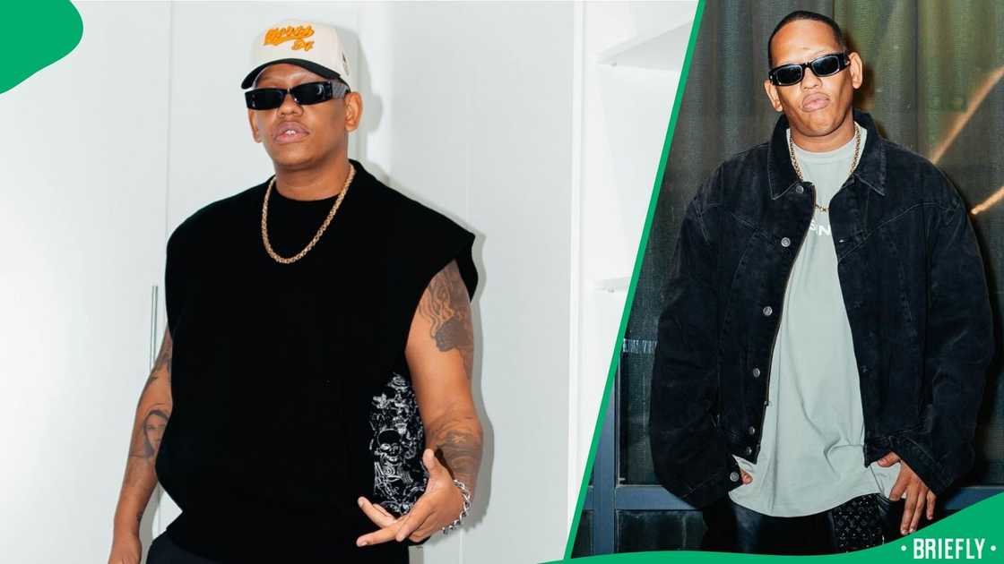 South African rapper Da LES is a music and fashion icon. South African rapper Da LES is a music and fashion icon.