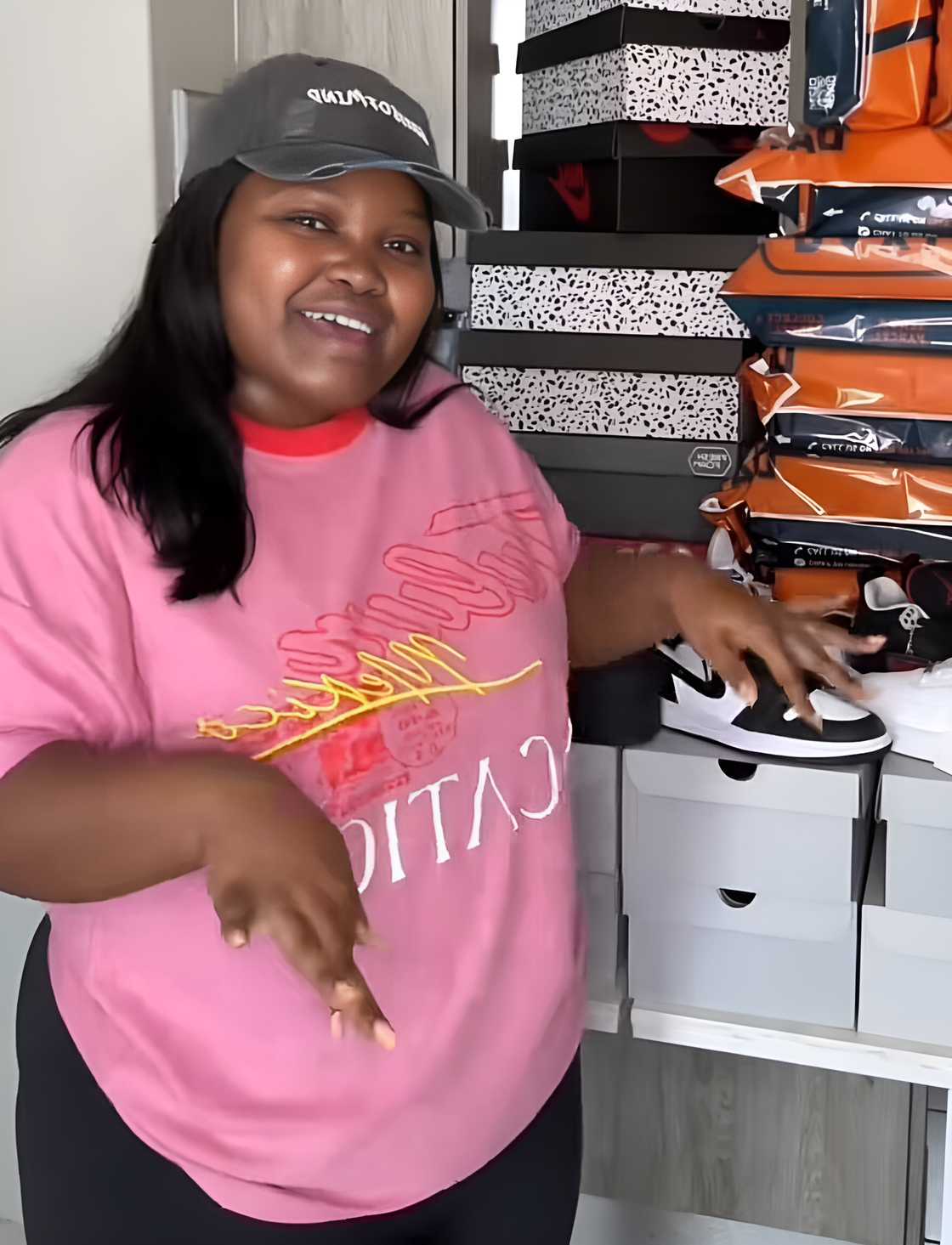 A South African lady unveiled her China-bought Air Force and Jordans amid the US-China trade war online. A South African lady unveiled her China-bought Air Force and Jordans amid the US-China trade war online.