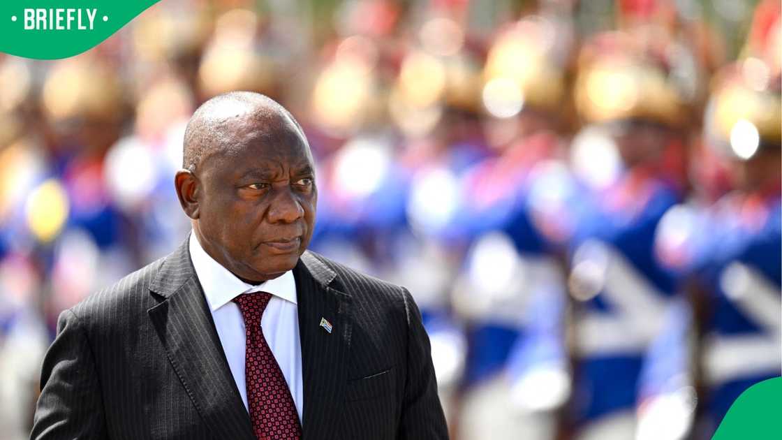 South African President Cyril Ramaphosa during a State visit to Brazil