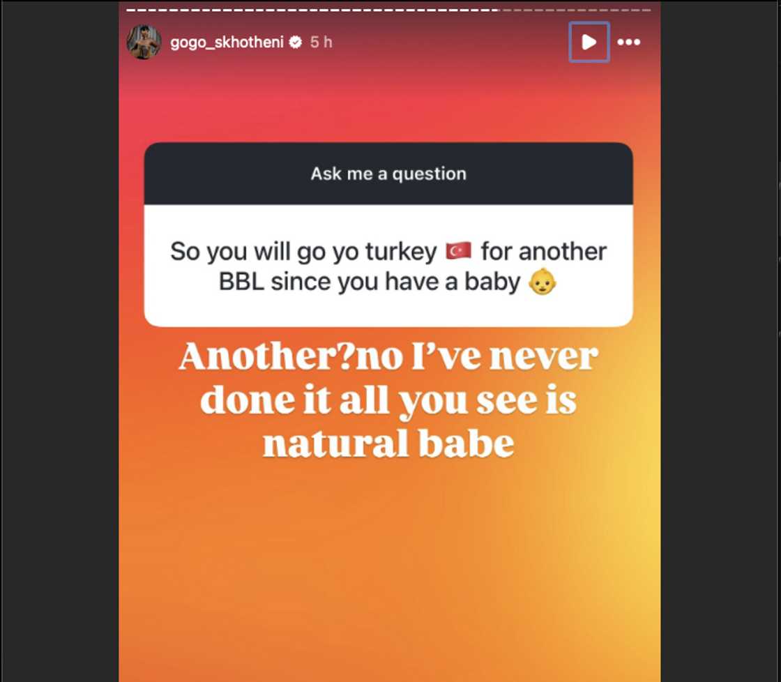 Gogo Skhotheni debunked the BBL claims