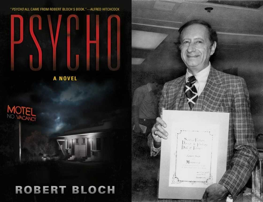 Psycho cover and Robert Bloch