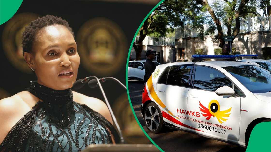 Justice Minister Thembi Simelane is not being investigated by the Hawks according to the unit.