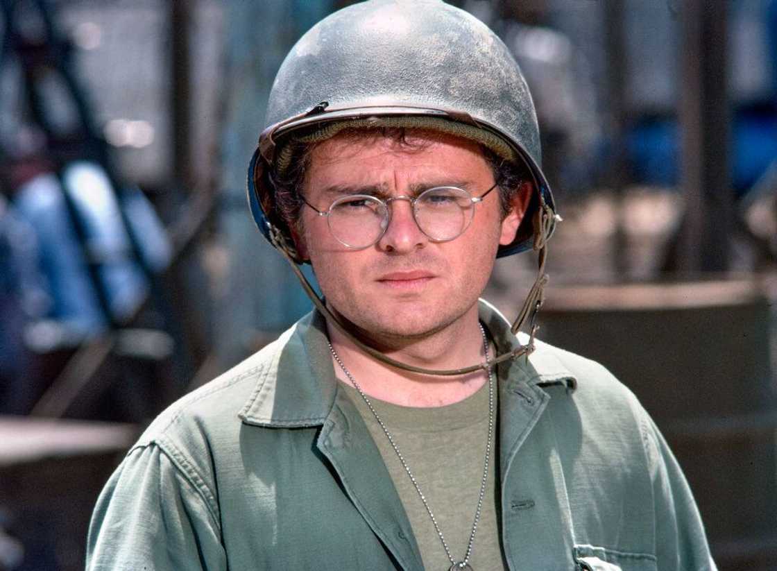 Cast of M*A*S*H, Gary Burghoff (as Cpl. Walter 'Radar' O'Reilly) on the CBS television sitcom, MASH (M*A*S*H). 1977. Cast of M*A*S*H, Gary Burghoff (as Cpl. Walter 'Radar' O'Reilly) on the CBS television sitcom, MASH (M*A*S*H). 1977.