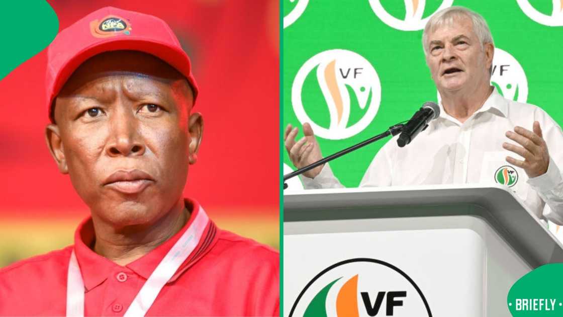 The EFF's Julius Malema said the party opposes the FF+ in its bid to litigate against the Expropriation Act The EFF's Julius Malema said the party opposes the FF+ in its bid to litigate against the Expropriation Act