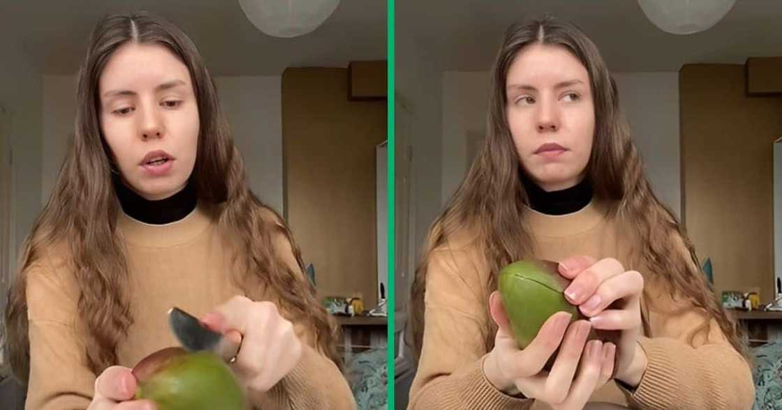 TikTok video show Ukrainian eating mango for the 1st time TikTok video show Ukrainian eating mango for the 1st time