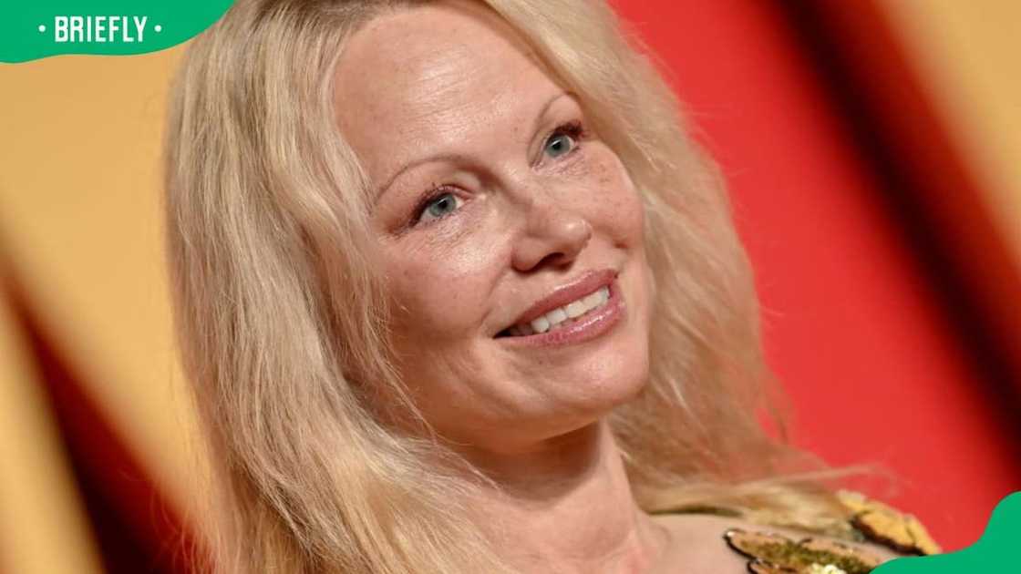 Actress Pamela Anderson during the 2024 Vanity Fair Oscar Party Actress Pamela Anderson during the 2024 Vanity Fair Oscar Party