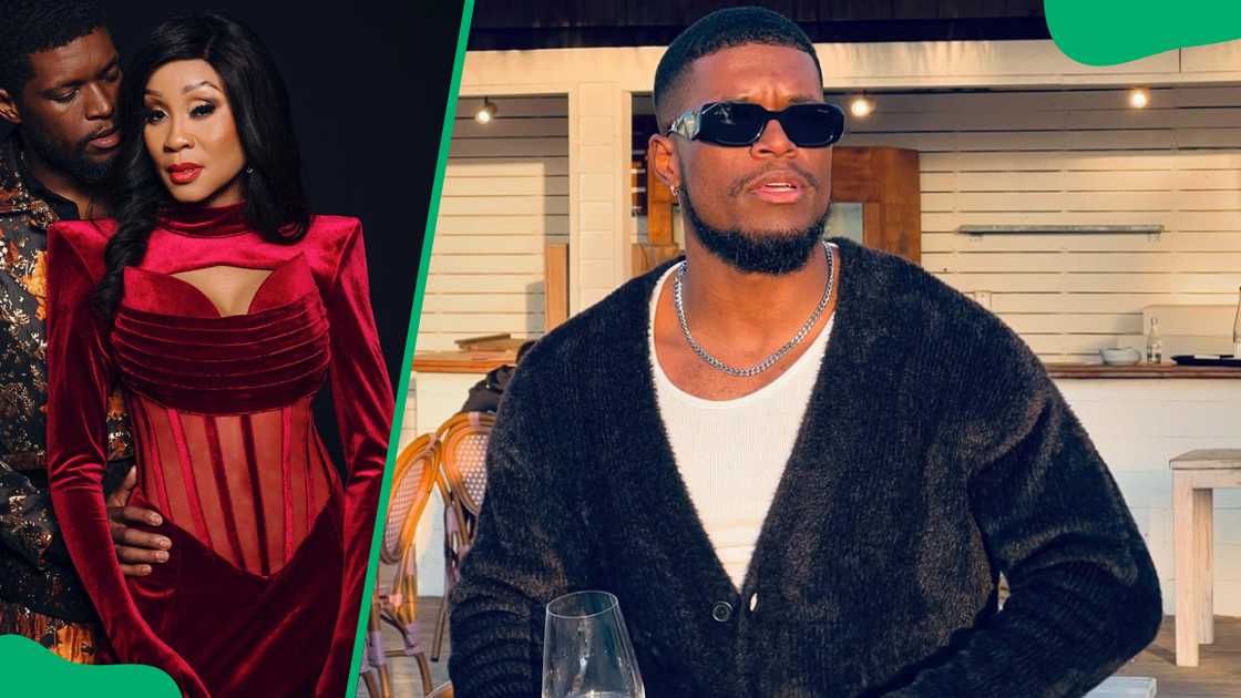 Prince Grootboom and Kgomotso Christopher (L). The South African actor (R) Prince Grootboom and Kgomotso Christopher (L). The South African actor (R)