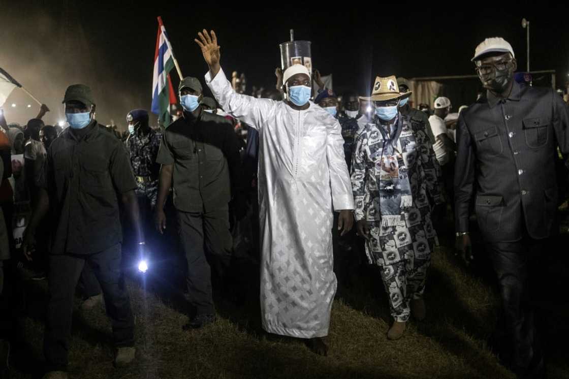 President Adama Barrow last year formed a political alliance with Jammeh's former party President Adama Barrow last year formed a political alliance with Jammeh's former party