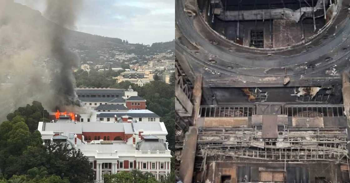 Parliament fire, Haws, Zandile Mafe, SAPS Parliament fire, Haws, Zandile Mafe, SAPS