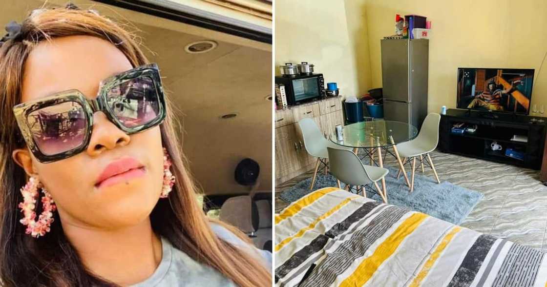 Woman flaunted her apartment Woman flaunted her apartment